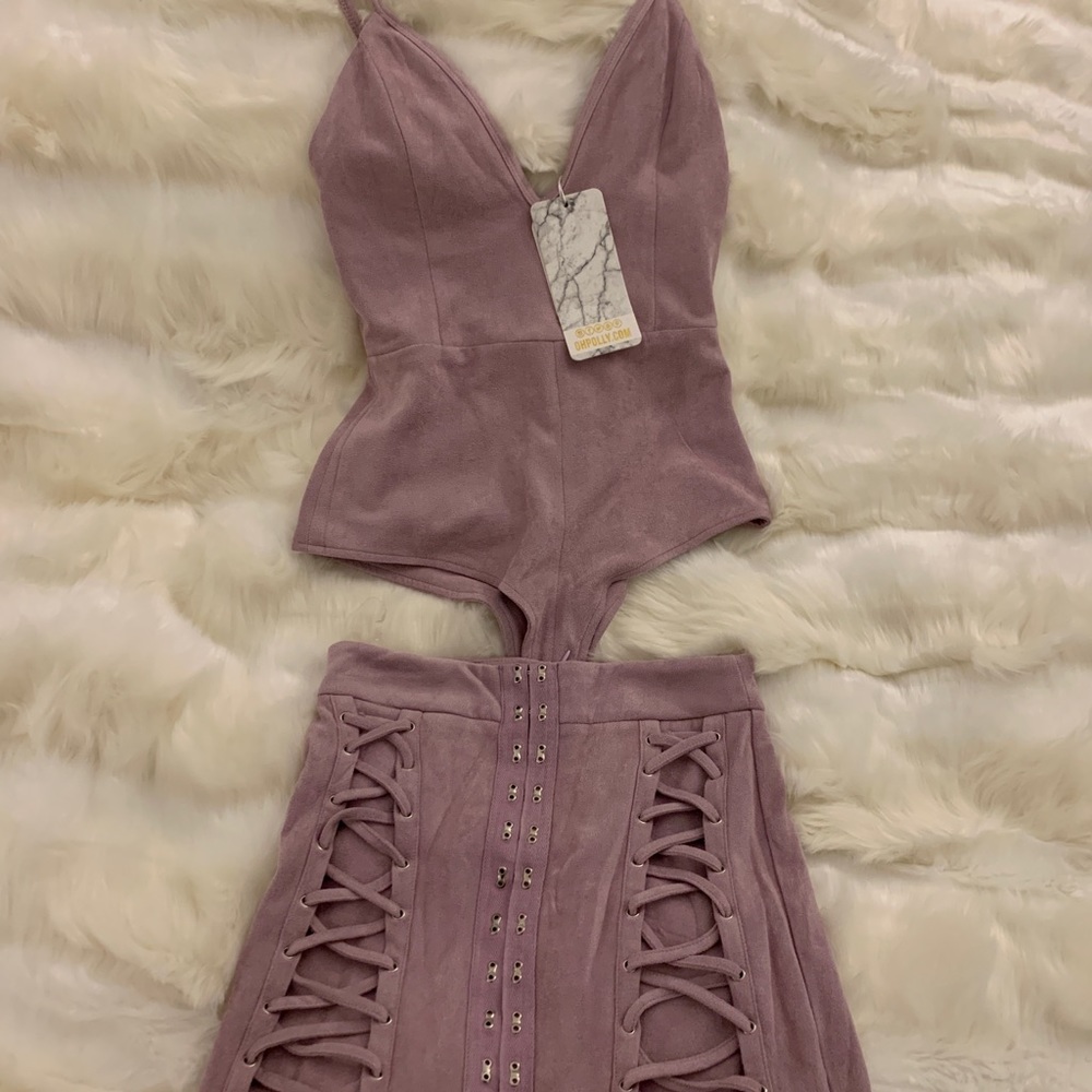 Oh Polly Seude Two Piece Set